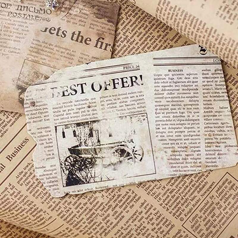 

30sheets Vintage Pattern Material Paper, Multicolor