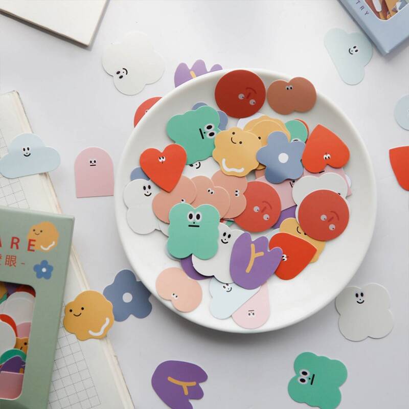 

100pcs Random Cartoon Hand Account Sticker, Multicolor