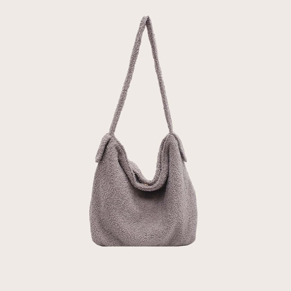 

Teddy Shoulder Bag, Grey