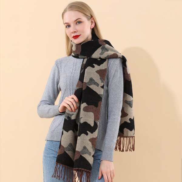 

Camo Pattern Scarf, Army green