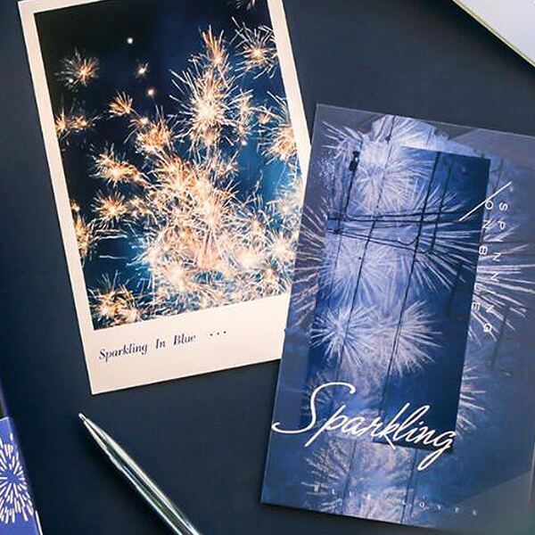 

30sheets Fireworks Pattern Postcard, Multicolor
