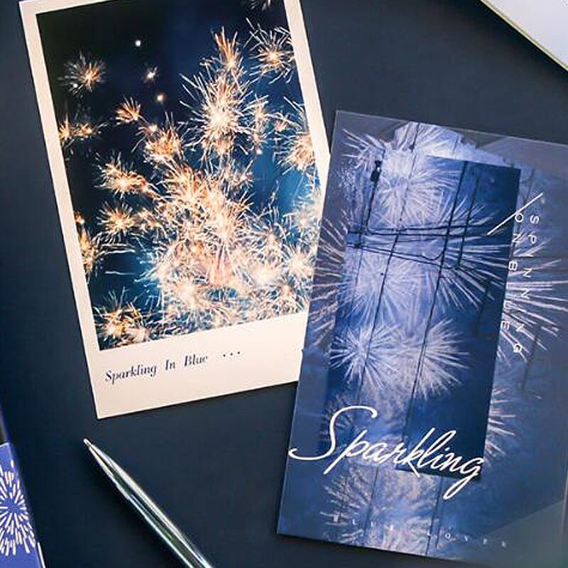 

30sheets Fireworks Pattern Postcard, Multicolor