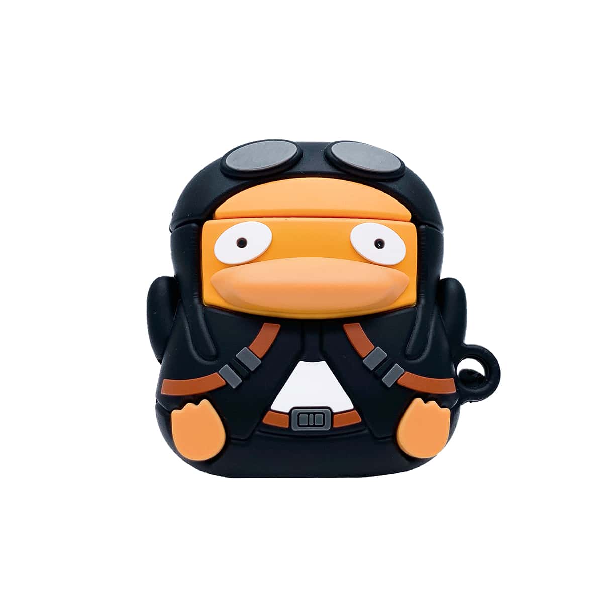 Cartoon Duck Design AirPods Case, Black