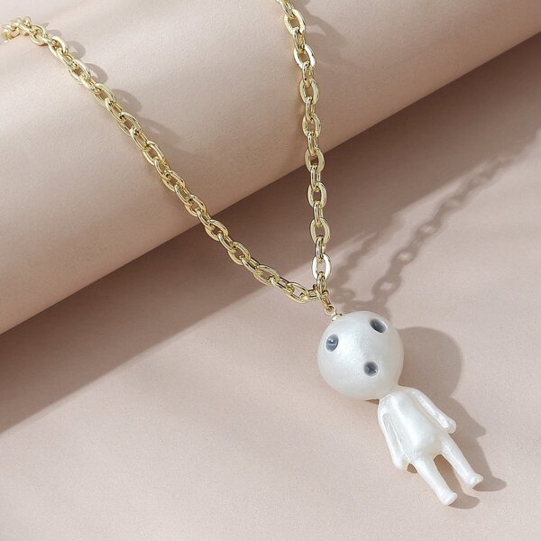

Cute Pendant Necklace, Gold