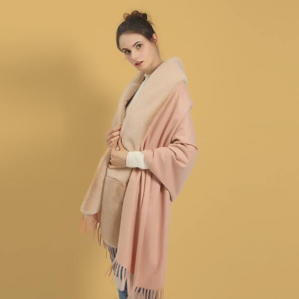 

Shawl Scarf, Coral pink