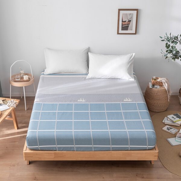 

Plaid Pattern Fitted Sheet, Multicolor