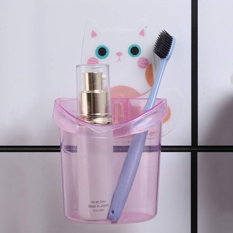 

1pc Cat Design Storage Box, Pink