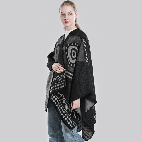 

Polka Dot Print Shawl Scarf, Multicolor