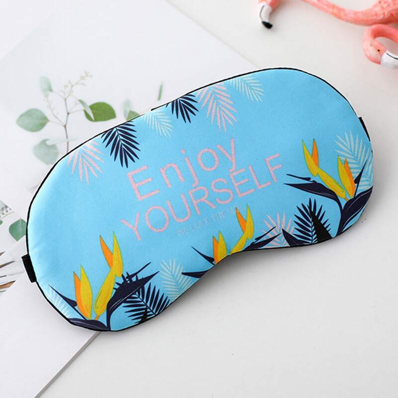 

Slogan Graphic Eye Cover, Blue