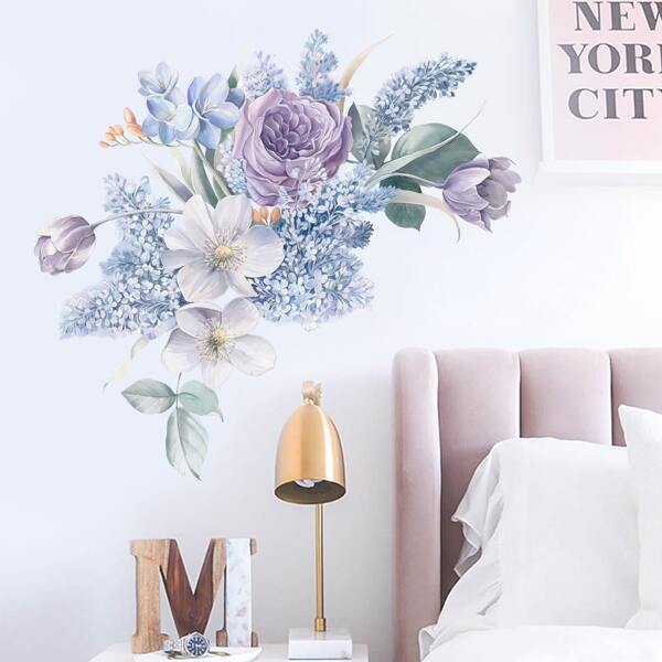 

Flower Print Wall Sticker, Multicolor