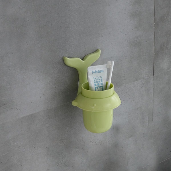 

1pc Fish Tail Design Storage Rack, Green