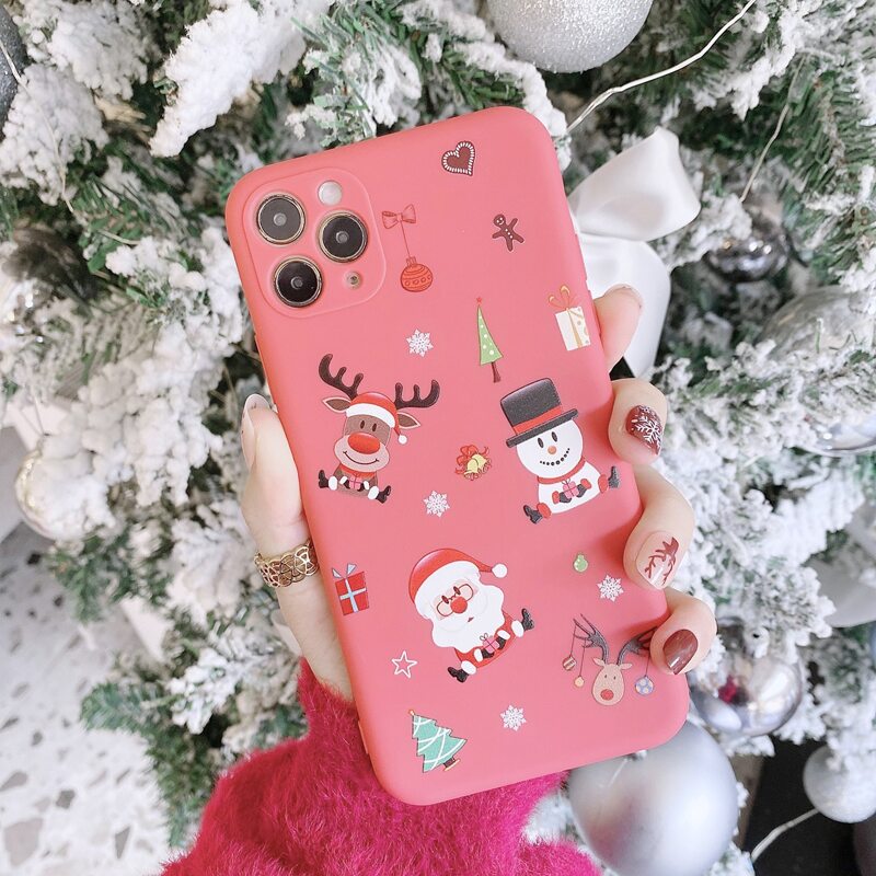 

Christmas Pattern iPhone Case, Pink