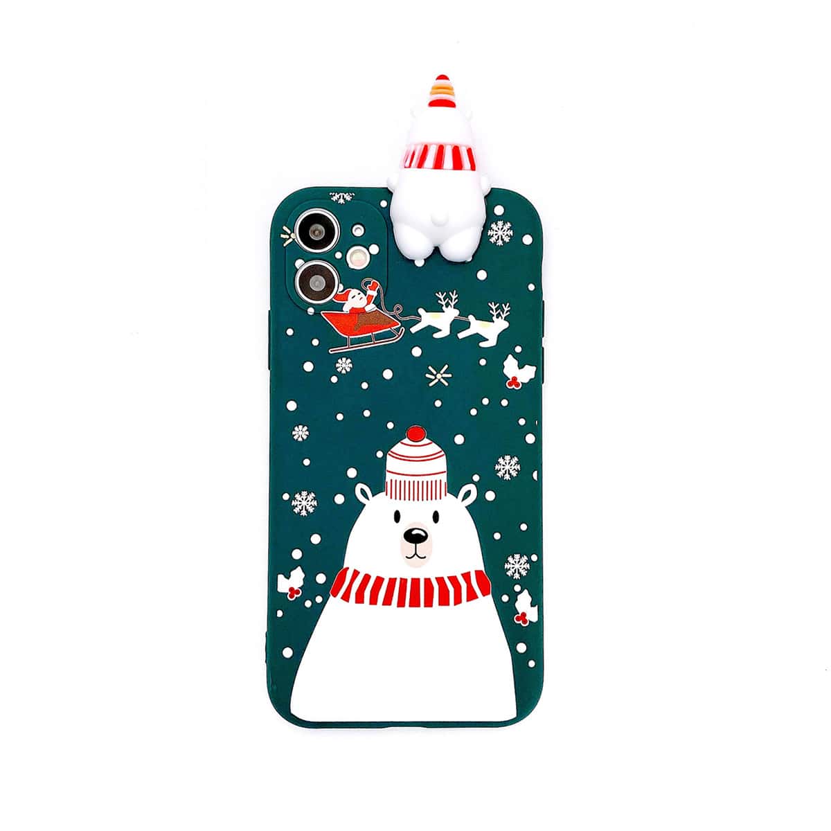 

Christmas Bear iPhone Case, Green