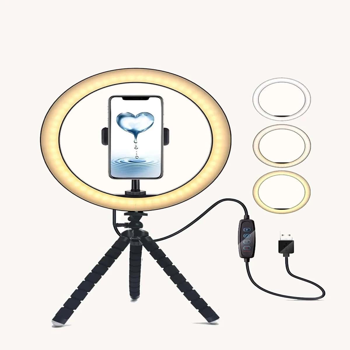 

LED Ring Light Phone Tripod Holder, Multicolor