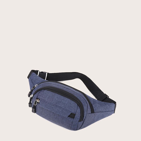 

Zip Front Fanny Pack, Blue