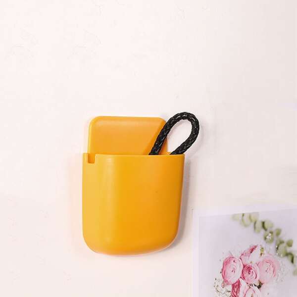 

1pc Wall Mounted Storage Rack, Yellow