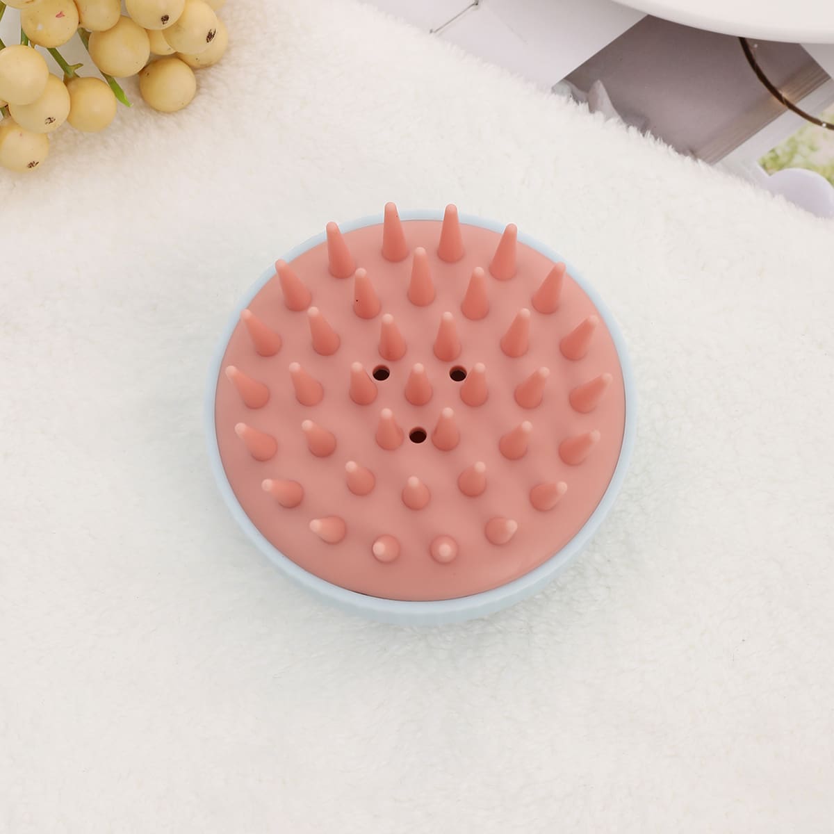 

1pc Silicone Shampoo Brush, Blue