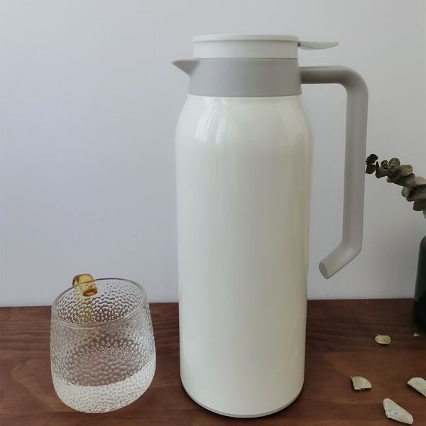 

1pc Stainless Steel Insulated Thermos, White