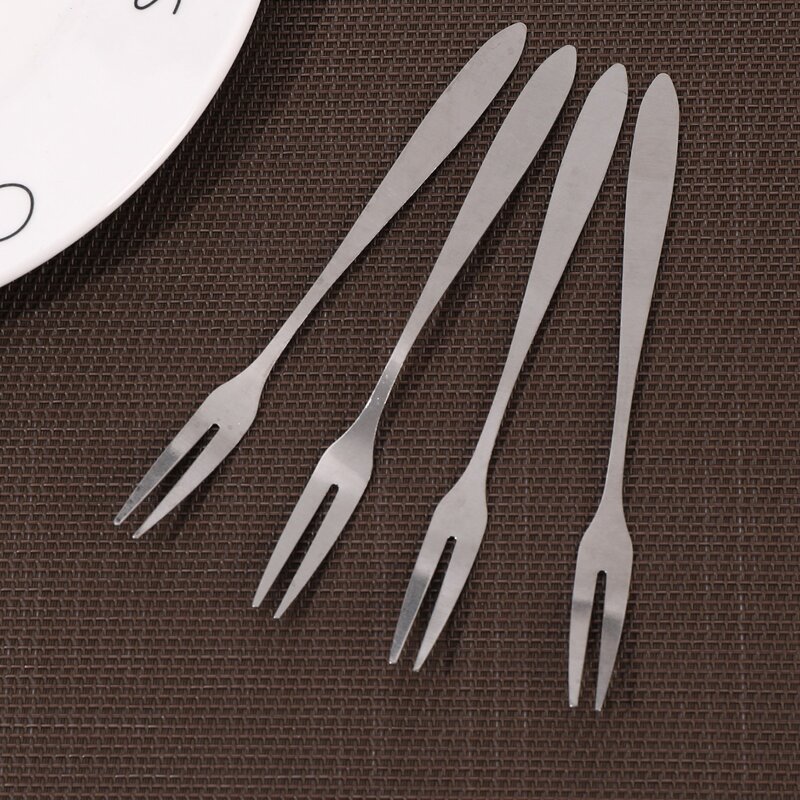 

4pcs Fruit Fork Set, Silver