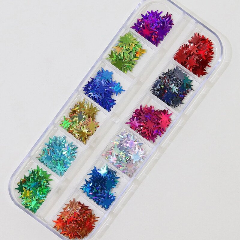 

1box Star Sequin Nail Art Decoration, Multicolor