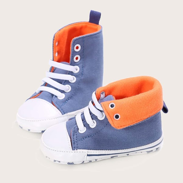 

Baby Boy Lace-up Front Wide Fit Sneakers, Royal blue