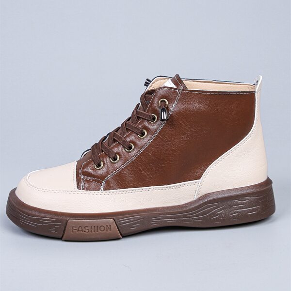 

Lace-up Front Two Tone Sneakers, Brown