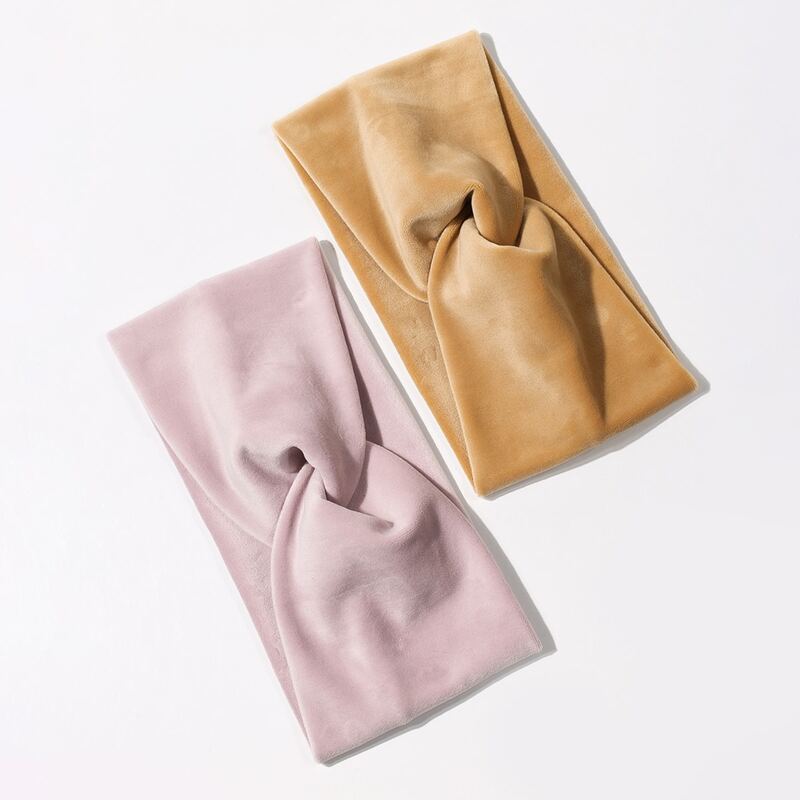 

2pcs Simple Plain Headband, Multicolor