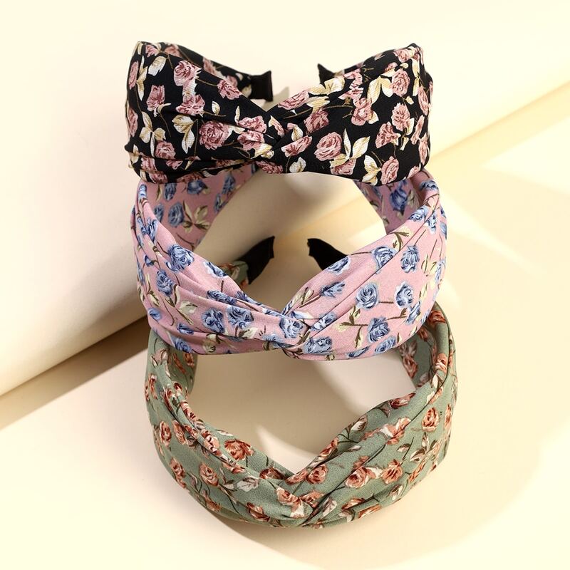 

3pcs Ditsy Floral Pattern Hair Hoop, Multicolor