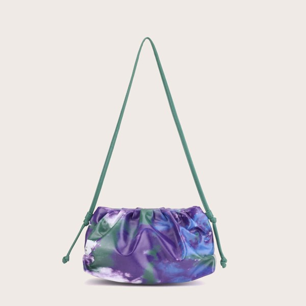 

Tie Dye Ruched Bag, Multicolor