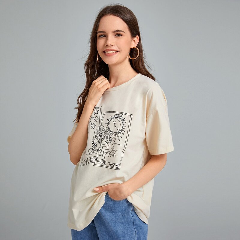 

Figure Graphic Oversized Tee, Khaki
