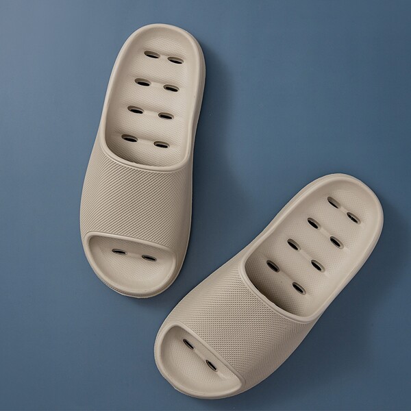 

Men Wide Fit Shower Slippers, Khaki