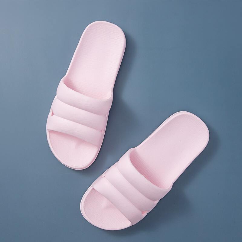 

Open Toe Wide Fit Shower Slides, Pink