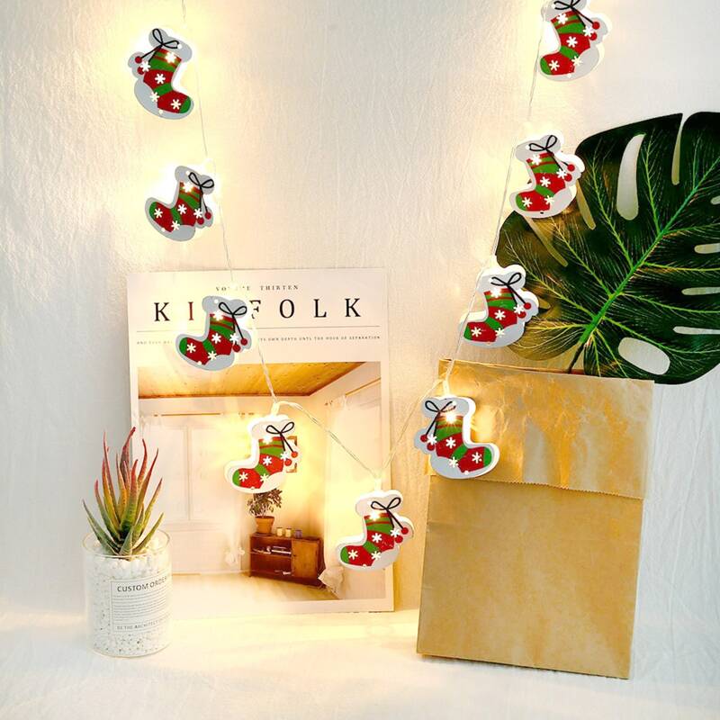 

1pc Christmas String Light With 10pcs Candy Cane Shaped Bulb, Yellow