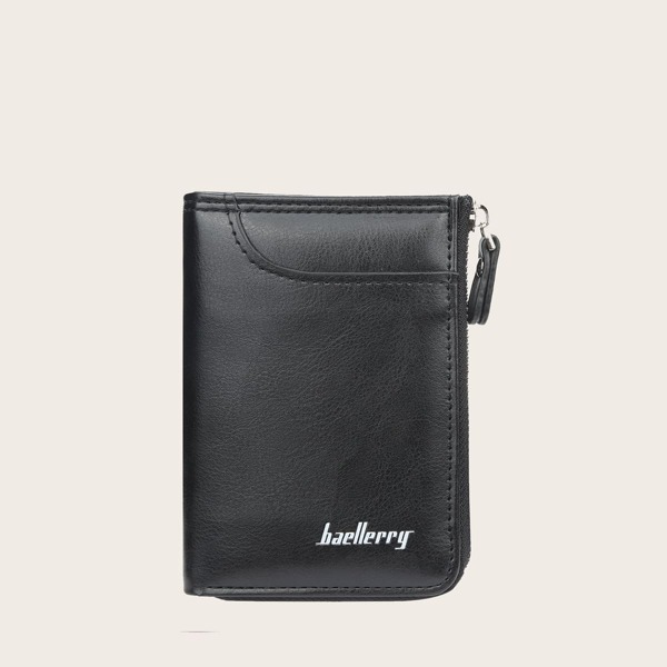 

Men Letter Graphic Key Case, Black
