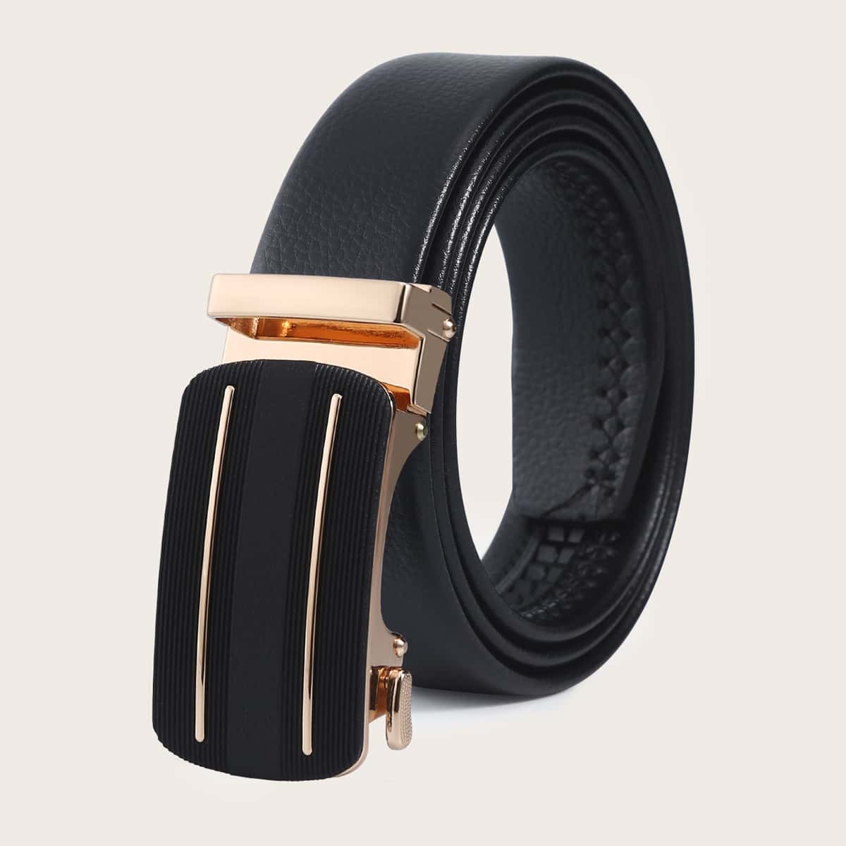 

Guys Metal Buckle Belt, Black
