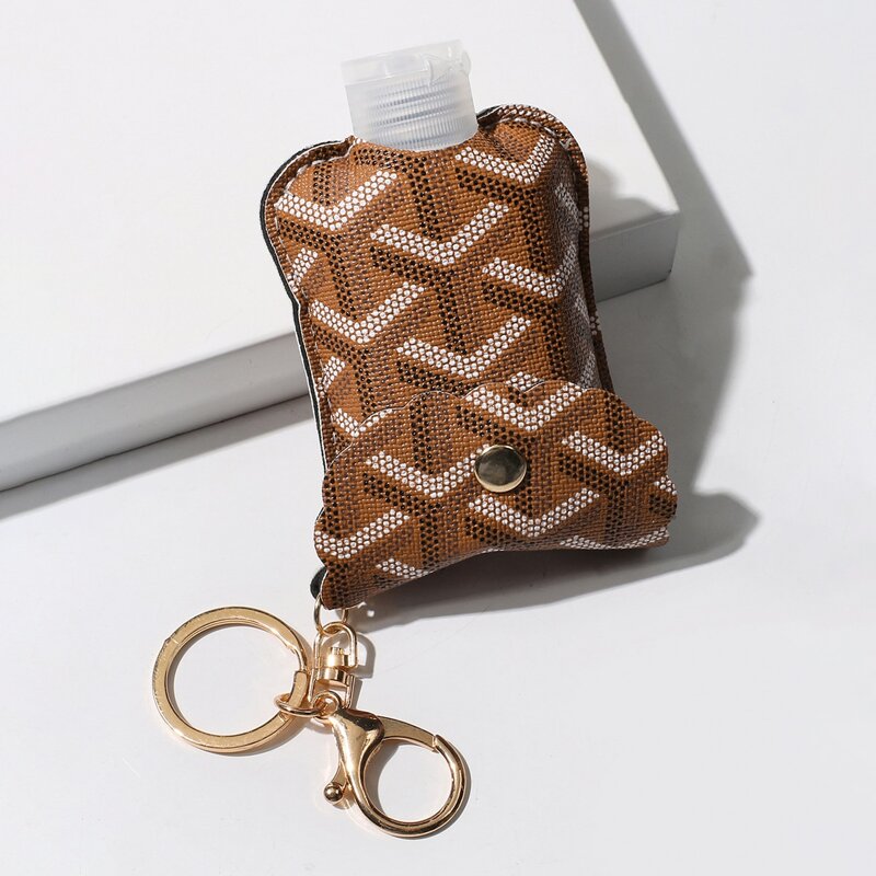 

Hand Sanitizer Charm Keychain, Khaki