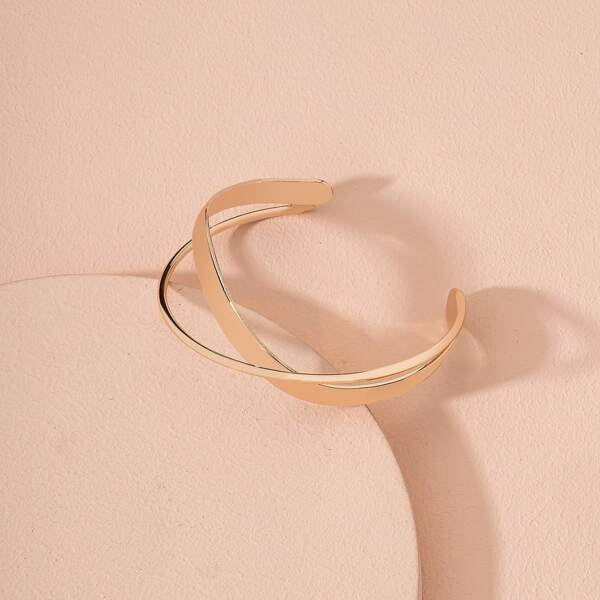 

Cross Cuff Bangle, Gold