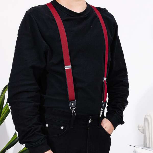 

Men Adjustable Harness Belt, Red