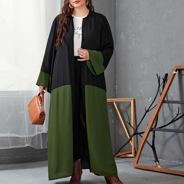 

Plus Two Tone Maxi Kimono, Multicolor
