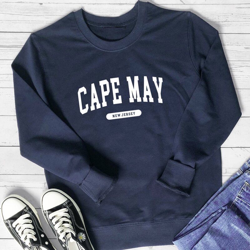

Letter Print Sweatshirt, Navy blue