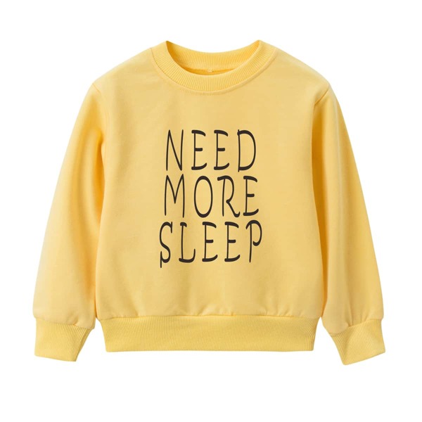 Toddler Boys Slogan Graphic Sweatshirt, Yellow