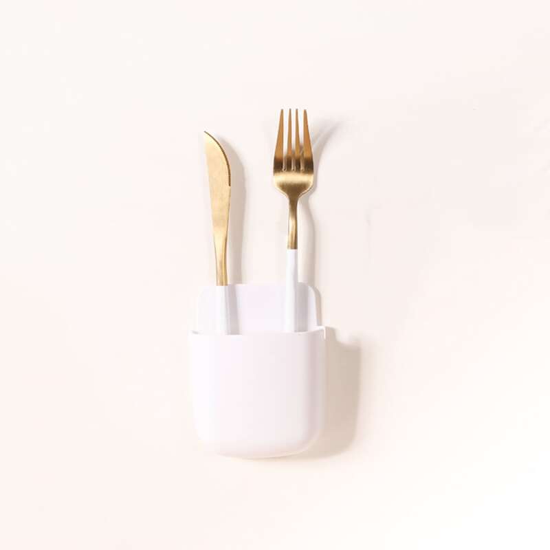 

1pc Wall Mounted Storage Rack, White