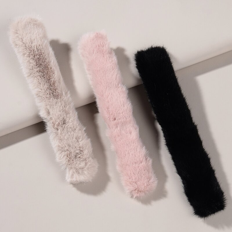 

3pcs Fluffy Hair Accessory, Multicolor