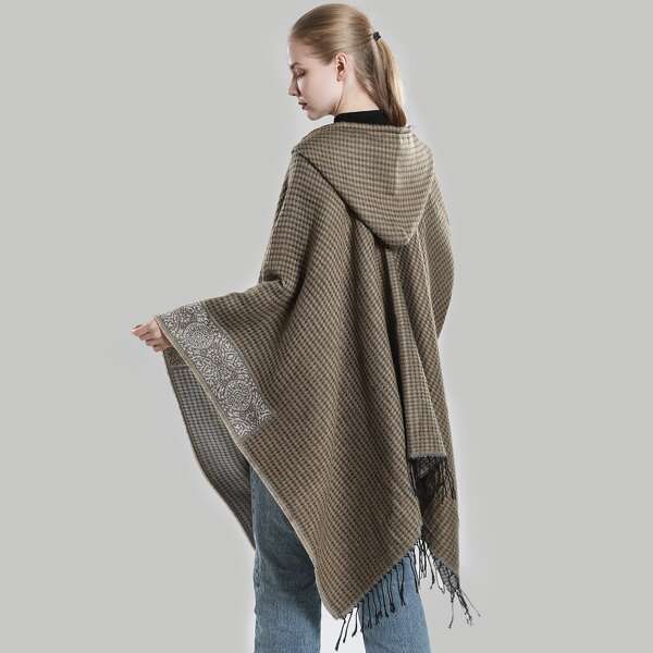 

Braided Tassel Shawl Scarf, Multicolor