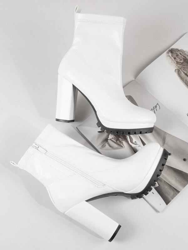 Botines blancos shein clearance