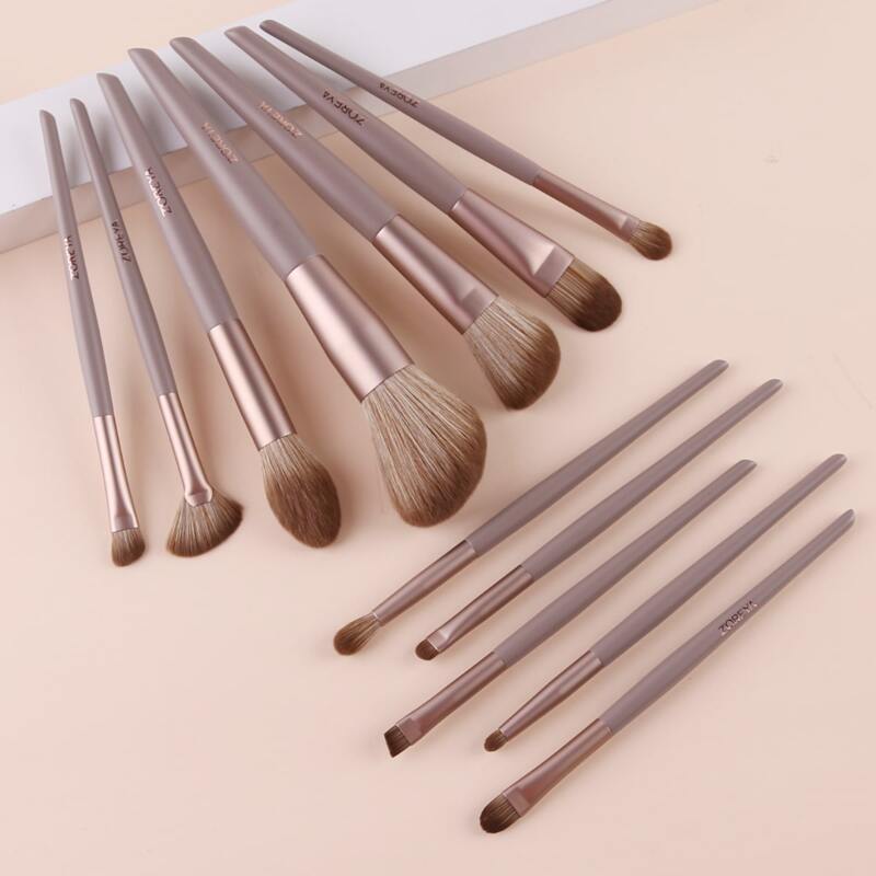 

12pcs Makeup Brush Set, Bronze