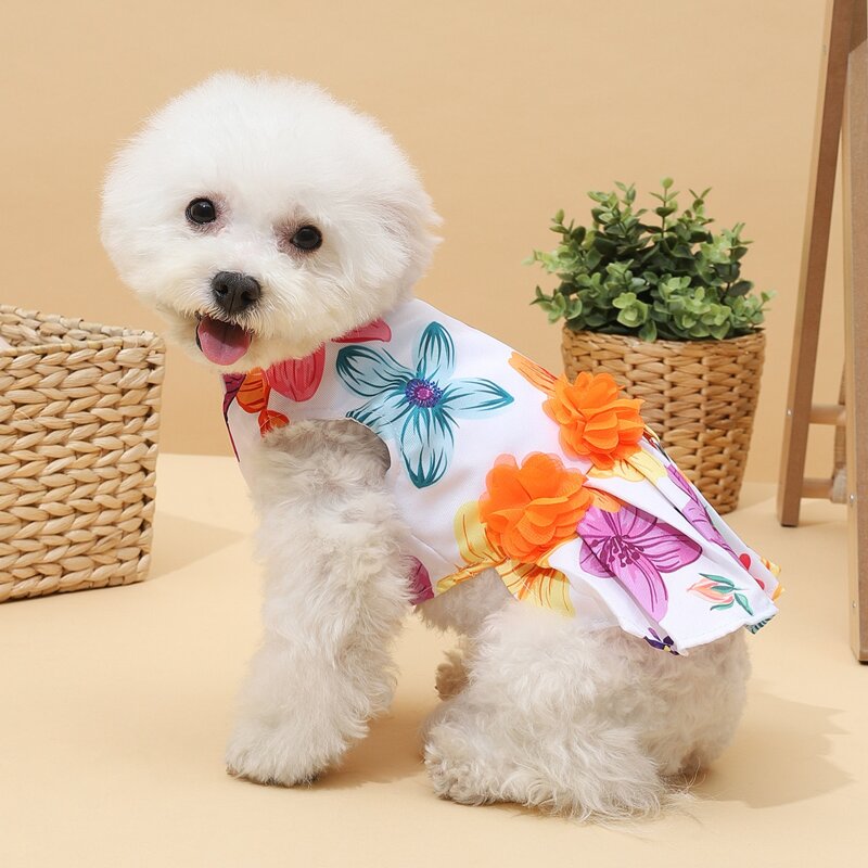 

Flower Decor Dog Dress, Multicolor
