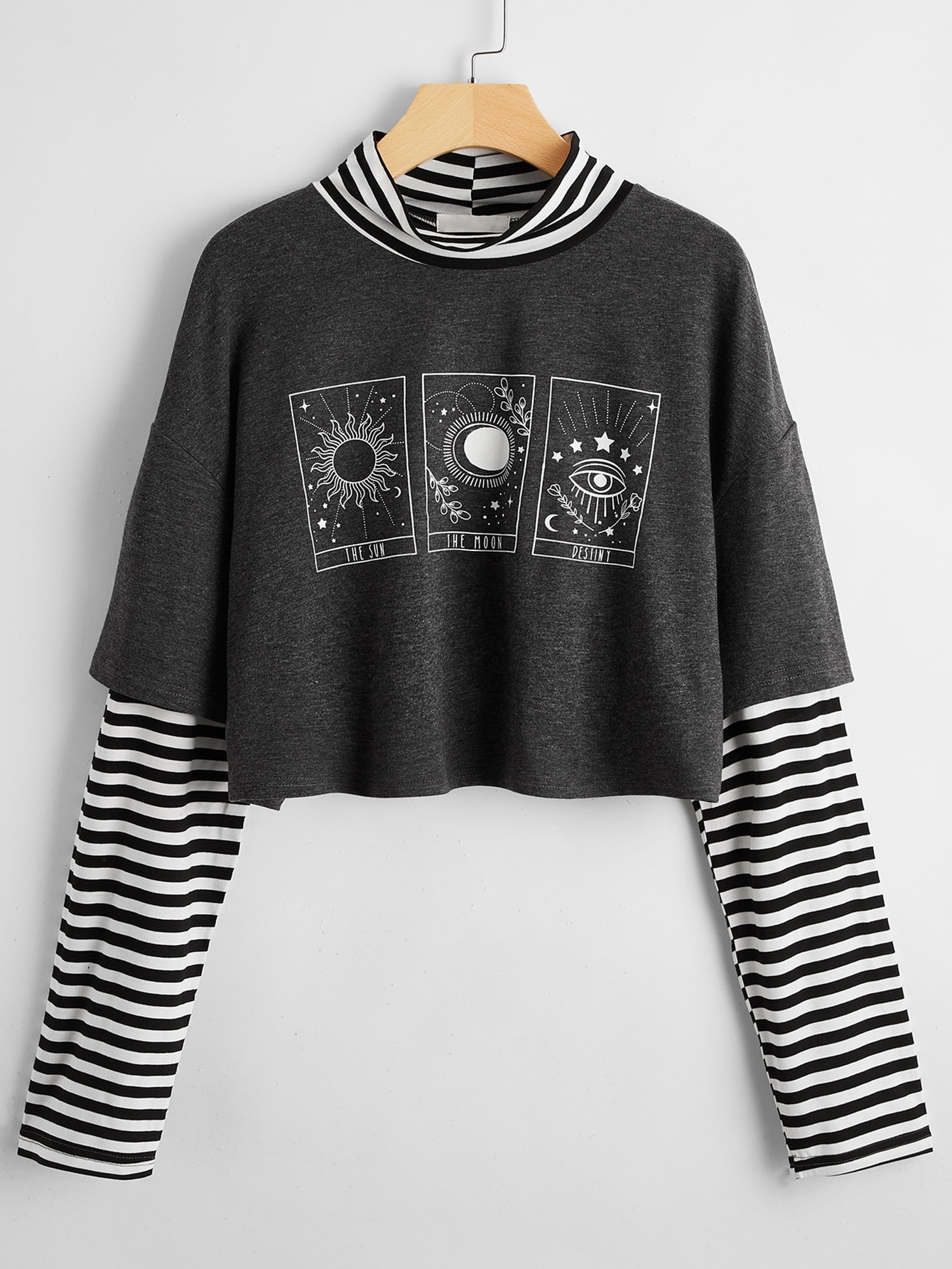 2 in 1 sun graphic tee