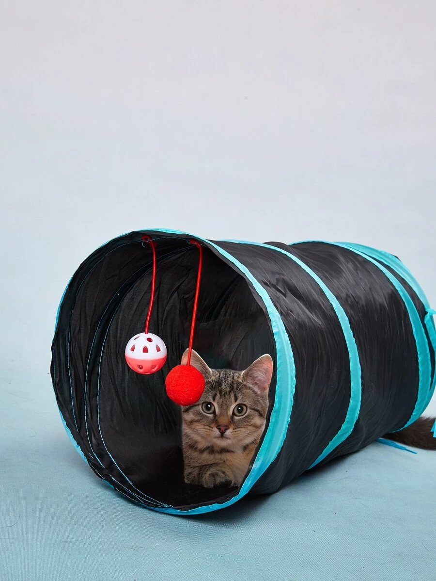 1入組鈴鐺吊墜貓咪隧道 - 黑色 - 查看 1