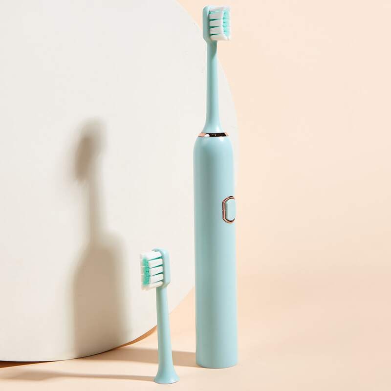 

1pc Electric Toothbrush & 2pcs Brush Head, Blue